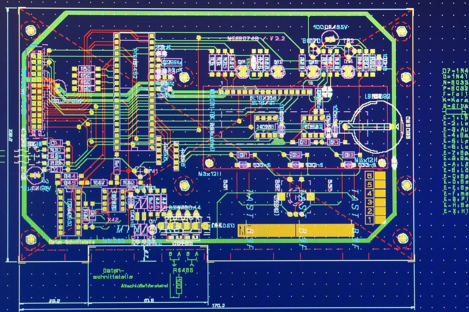 adobe 23412909 - printed circuit board layout on a screen